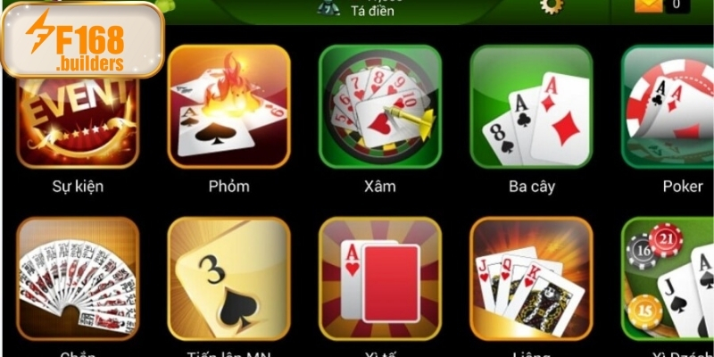 Chơi game đánh bài miễn phí phong phú tại F168, từ Tiến Lên đến Poker, phù hợp mọi cấp độ người chơi.